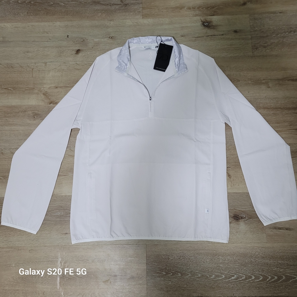 7 Diamonds Oxygenate Quarter Zip Pullover Men’s Large White NWT Stretch Performa
